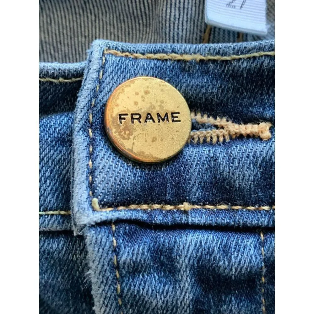 FRAME distressed Le High skinny jeans sz 27